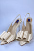 Bridal Satin Bow Heel Aleftina