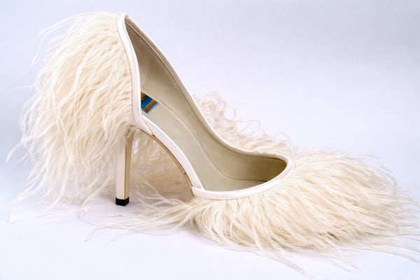 Bridal Ostrich Irina Va Boom White