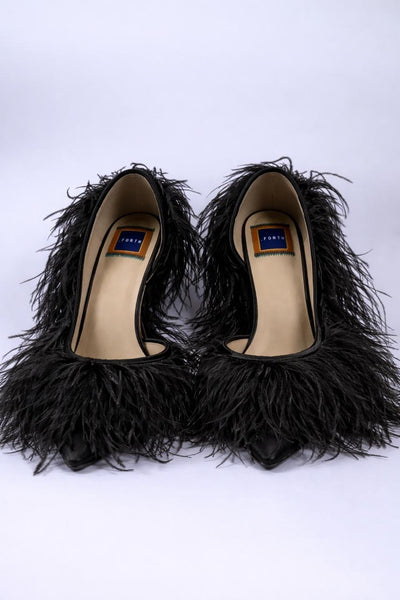 Ostrich Pump Irina Va Boom