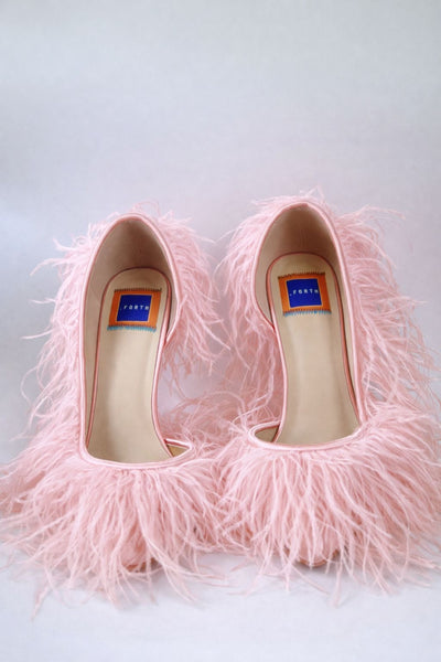 Ostrich Pump Irina Va Boom