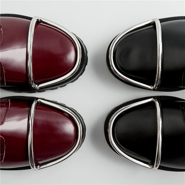 Description: Aamu Handmade Leather Lace Up Boots are all about attention to the finer details hand crafted perfect for winter with a plush lining. These ‘Aamu' ankle Lace Up Boots are crafted beautiful leather and have amazing metal detail on the top of the toes. Wear them casually with jeans or dresses.