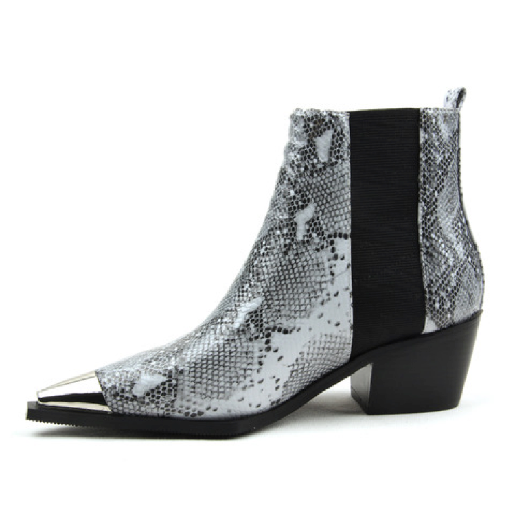 Karo Snakeskin Ankle Boot