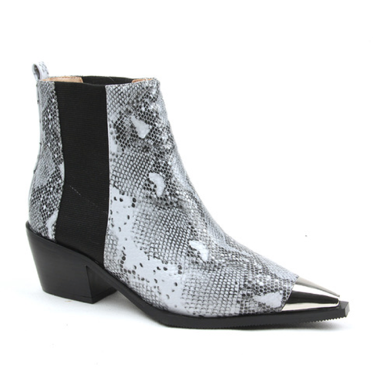 Karo Snakeskin Ankle Boot