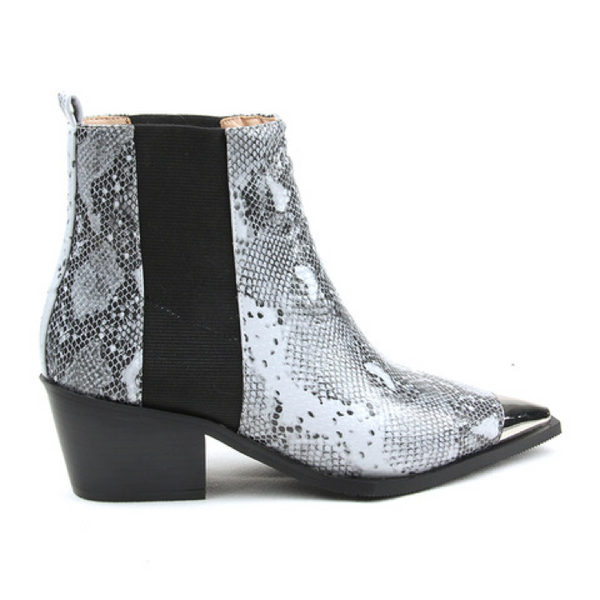 Karo Snakeskin Ankle Boot