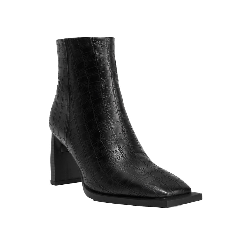 Aniina Vegan Leather square toe boots