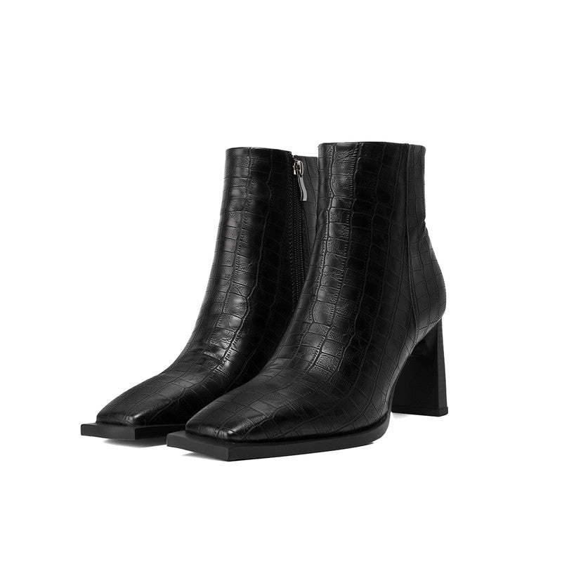 Aniina Vegan Leather square toe boots