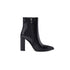 Anneli Croc Vegan Leather pointy toe boots