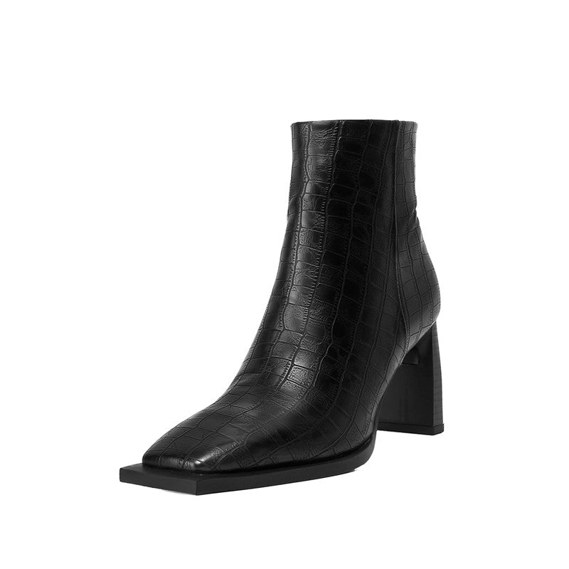 Aniina Vegan Leather square toe boots